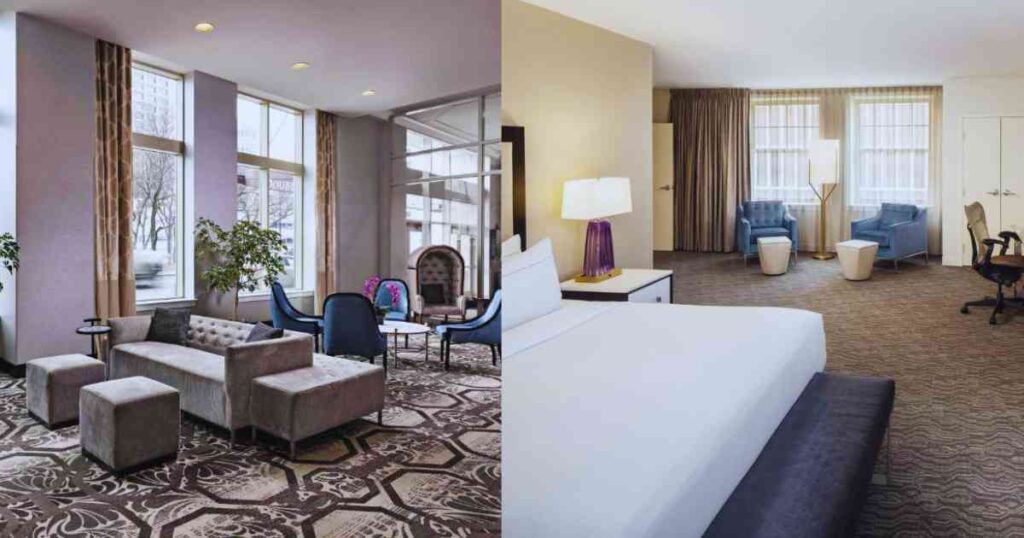 Luxury Romantic Hotels in Detroit for Couples Getaway. DoubleTree Suites by Hilton Hotel Detroit Downtown - Fort Shelby, MI