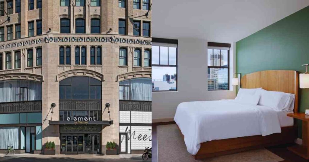 Luxury Romantic Hotels in Detroit for Couples Getaway. Element Detroit at the Metropolitan, MI
