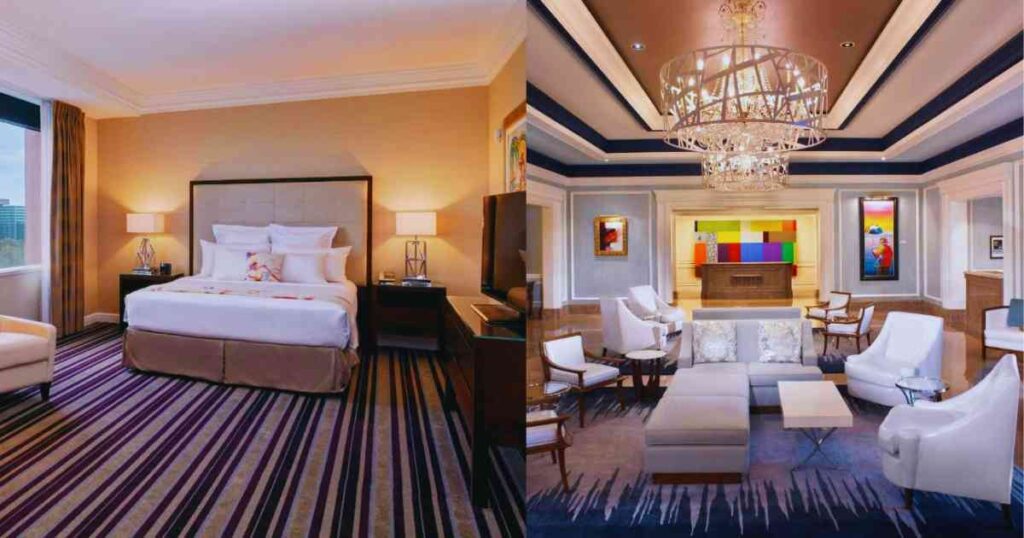 Luxury Romantic Hotels in Detroit for Couples Getaway. The luxury lobby in The Henry, Autograph Collection, Dearborn, MI